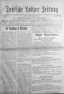 Deutsche Lodzer Zeitung 8 sierpień 1915 nr 180