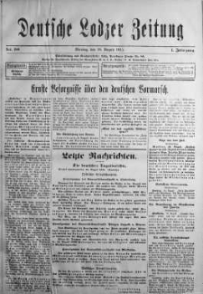 Deutsche Lodzer Zeitung 16 sierpień 1915 nr 188