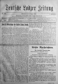 Deutsche Lodzer Zeitung 18 sierpień 1915 nr 190