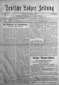 Deutsche Lodzer Zeitung 29 sierpień 1915 nr 201