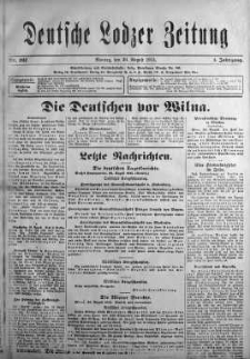 Deutsche Lodzer Zeitung 30 sierpień 1915 nr 202