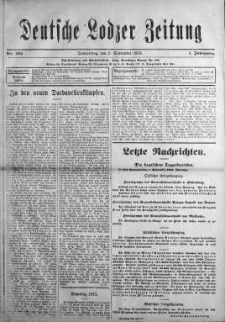 Deutsche Lodzer Zeitung 2 wrzesień 1915 nr 205