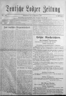 Deutsche Lodzer Zeitung 4 wrzesień 1915 nr 207