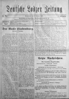 Deutsche Lodzer Zeitung 2 październik 1915 nr 235