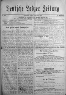 Deutsche Lodzer Zeitung 11 listopad 1915 nr 274