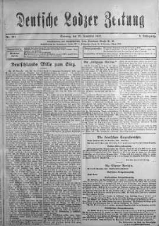 Deutsche Lodzer Zeitung 28 listopad 1915 nr 291