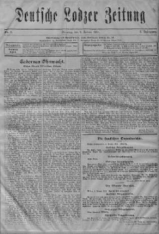Deutsche Lodzer Zeitung 4 styczeń 1916 nr 3