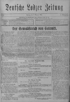 Deutsche Lodzer Zeitung 7 styczeń 1916 nr 6