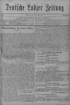 Deutsche Lodzer Zeitung 9 styczeń 1916 nr 8