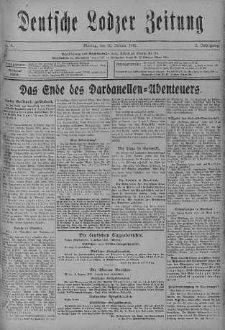 Deutsche Lodzer Zeitung 10 styczeń 1916 nr 9