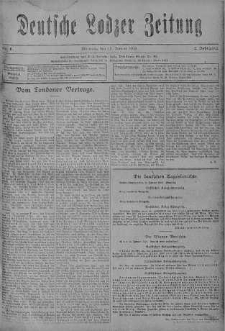 Deutsche Lodzer Zeitung 12 styczeń 1916 nr 11