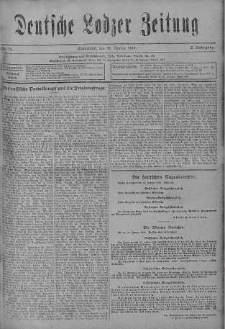 Deutsche Lodzer Zeitung 15 styczeń 1916 nr 14