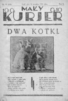 Mały Kurier: dodatek do ,,Kuriera Łódzkiego" 10 wrzesień 1932 nr 37