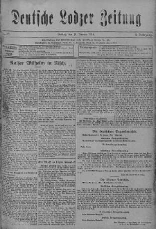 Deutsche Lodzer Zeitung 21 styczeń 1916 nr 20