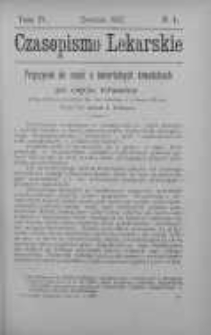 Czasopismo Lekarskie 1902 Tom IV nr 4