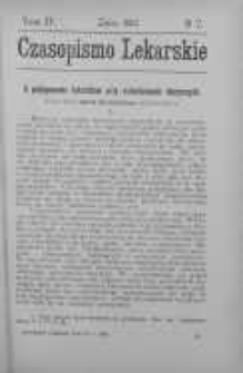 Czasopismo Lekarskie 1902 Tom IV nr 7