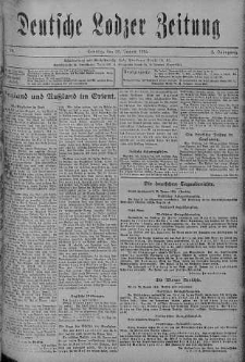 Deutsche Lodzer Zeitung 30 styczeń 1916 nr 29