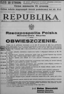 Ilustrowana Republika 10 wrzesień 1933 nr 252