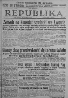 Ilustrowana Republika 22 październik 1933 nr 294