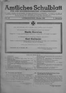 Amtliches Schulblatt für den Regierungsbezirk Litzmannstadt 1943 nr 10