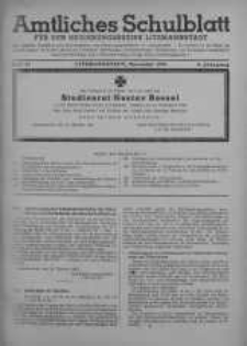 Amtliches Schulblatt für den Regierungsbezirk Litzmannstadt 1943 nr 11