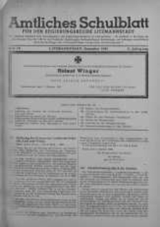 Amtliches Schulblatt für den Regierungsbezirk Litzmannstadt 1943 nr 12