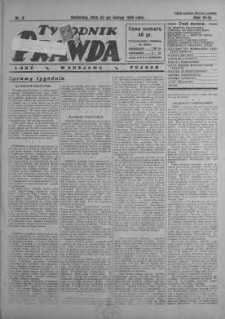 Tygodnik Prawda 23 luty 1930 nr 8