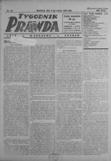 Tygodnik Prawda 9 marzec 1930 nr 10