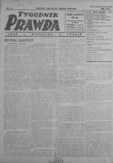 Tygodnik Prawda 20 kwiecień 1930 nr 16