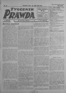 Tygodnik Prawda 4 maj 1930 nr 18