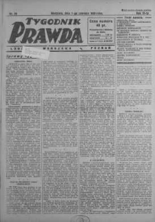 Tygodnik Prawda 1 czerwiec 1930 nr 22
