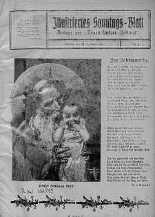 Illustriertes Sonntagsblatt: Beliage zur ,,Neuen Lodzer Zeitung" 31 grudzień 1922/1923 nr 1