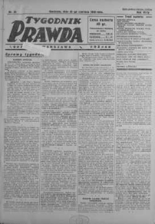 Tygodnik Prawda 22 czerwiec 1930 nr 25