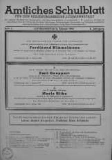 Amtliches Schulblatt für den Regierungsbezirk Litzmannstadt 1944 nr 2