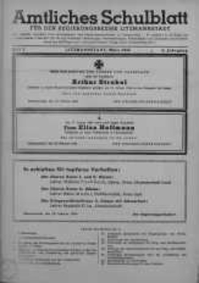 Amtliches Schulblatt für den Regierungsbezirk Litzmannstadt 1944 nr 3