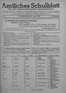 Amtliches Schulblatt für den Regierungsbezirk Litzmannstadt 1944 nr 4