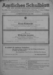 Amtliches Schulblatt für den Regierungsbezirk Litzmannstadt 1944 nr 7