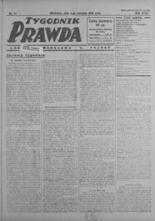 Tygodnik Prawda 3 sierpień 1930 nr 31