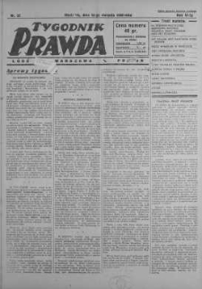 Tygodnik Prawda 10 sierpień 1930 nr 32