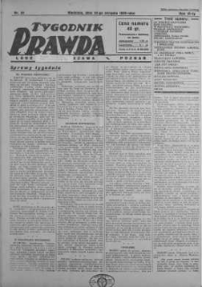 Tygodnik Prawda 24 sierpień 1930 nr 34