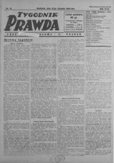 Tygodnik Prawda 31 sierpień 1930 nr 35