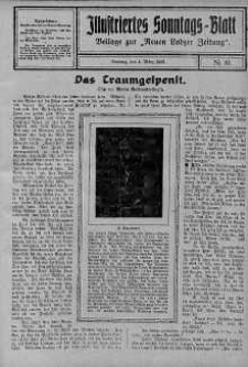 Illustriertes Sonntagsblatt: Beliage zur ,,Neuen Lodzer Zeitung" 4 marzec 1923 nr 10