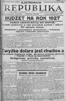 Ilustrowana Republika 9 październik 1926 nr 280