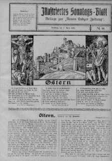 Illustriertes Sonntagsblatt: Beliage zur ,,Neuen Lodzer Zeitung" 1 kwiecień 1923 nr 14