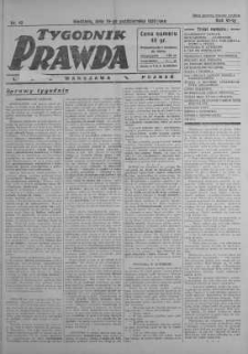 Tygodnik Prawda 19 październik 1930 nr 42