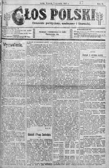 Głos Polski : dziennik polityczny, społeczny i literacki 7 styczeń 1919 nr 6