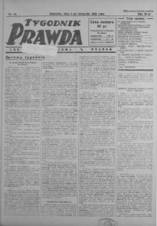 Tygodnik Prawda 2 listopad 1930 nr 44