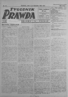 Tygodnik Prawda 9 listopad 1930 nr 45