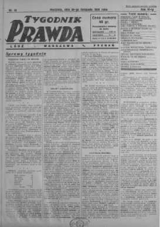 Tygodnik Prawda 30 listopad 1930 nr 48