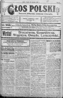 Głos Polski : dziennik polityczny, społeczny i literacki 10 styczeń 1919 nr 9
